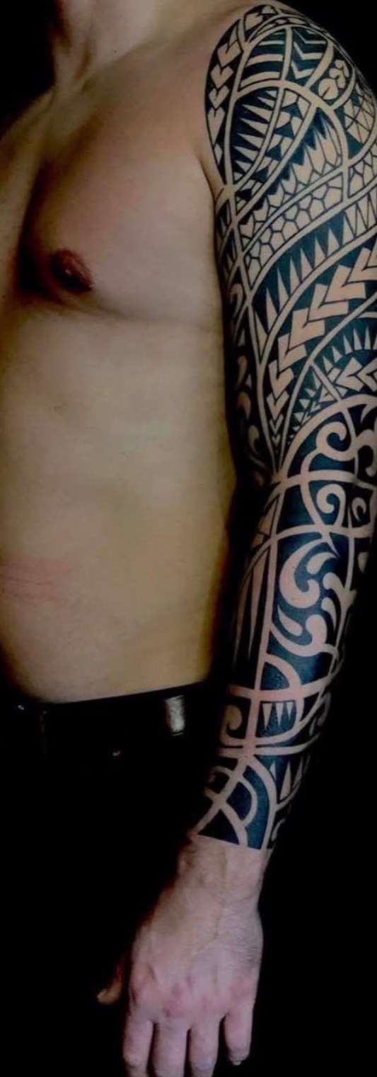 Maori-Sleeve am ganzen Arm